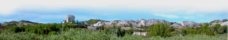 Aperçu des Alpilles entre Maussane et Paradou